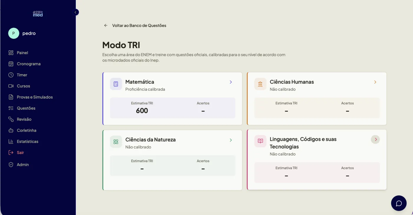 Modo TRI da plataforma A2X